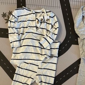 Blue striped Top & Bottom